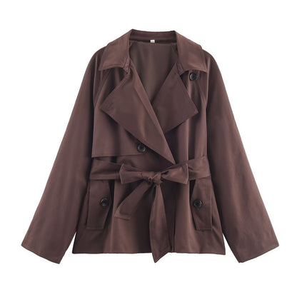 Women's Loose Short Trench Coat